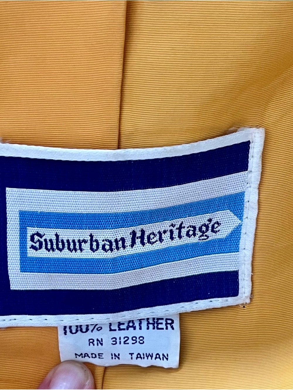 Vintage Mustard Yellow Leather Belted Trench Coat - Picture 5 of 9